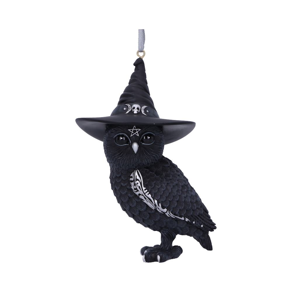 Owlocen Black Witch Owl Hanging Ornament 12cm – Nemesis Now