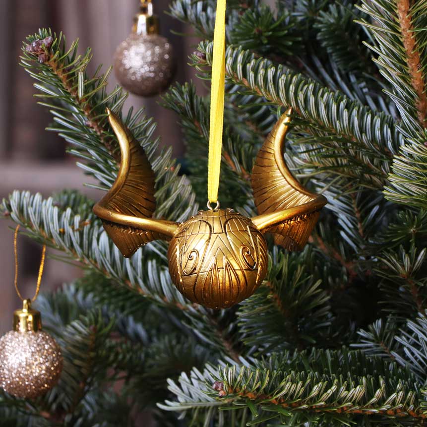 Harry Potter Golden Snitch Quidditch Christmas Ornament