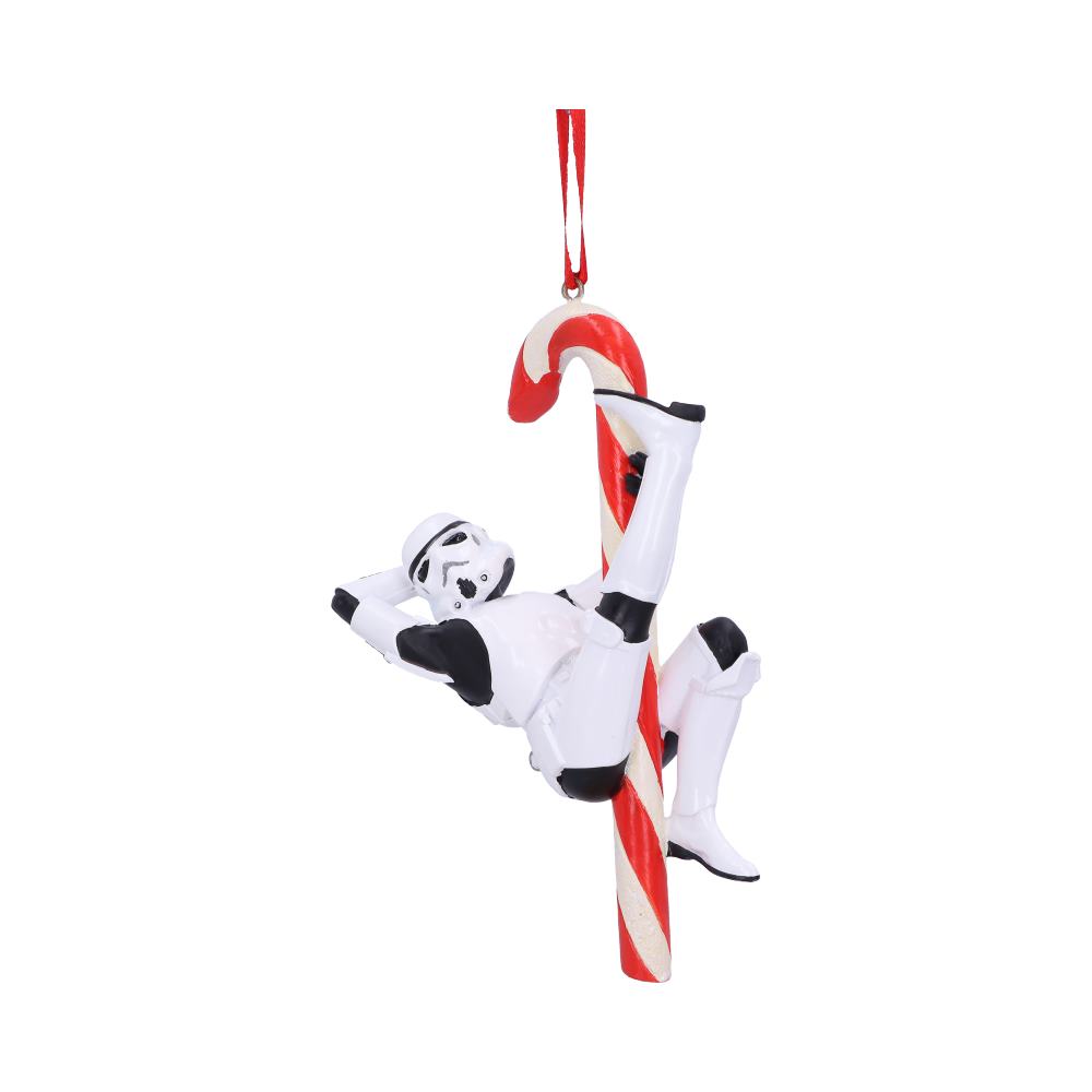 Original Stormtrooper Candy Cane Christmas Hanging Ornament, 12cm