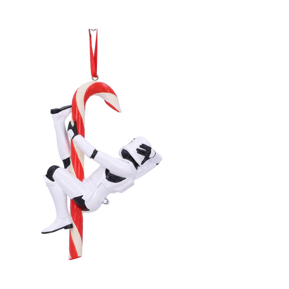 Original Stormtrooper Candy Cane Christmas Hanging Ornament, 12cm