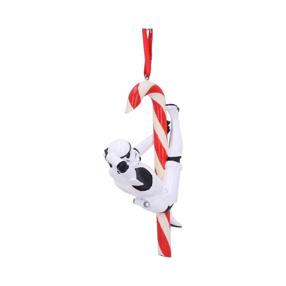 Original Stormtrooper Candy Cane Christmas Hanging Ornament, 12cm