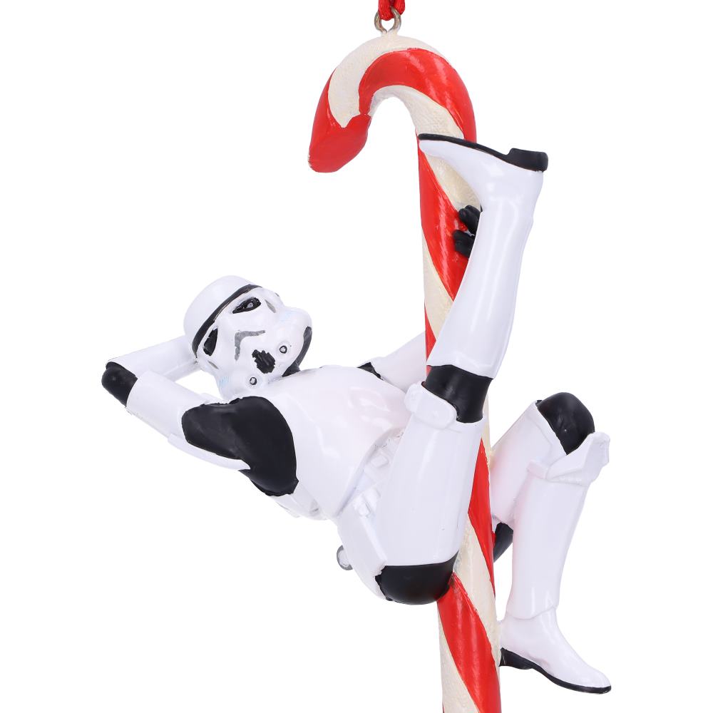 Original Stormtrooper Candy Cane Christmas Hanging Ornament, 12cm
