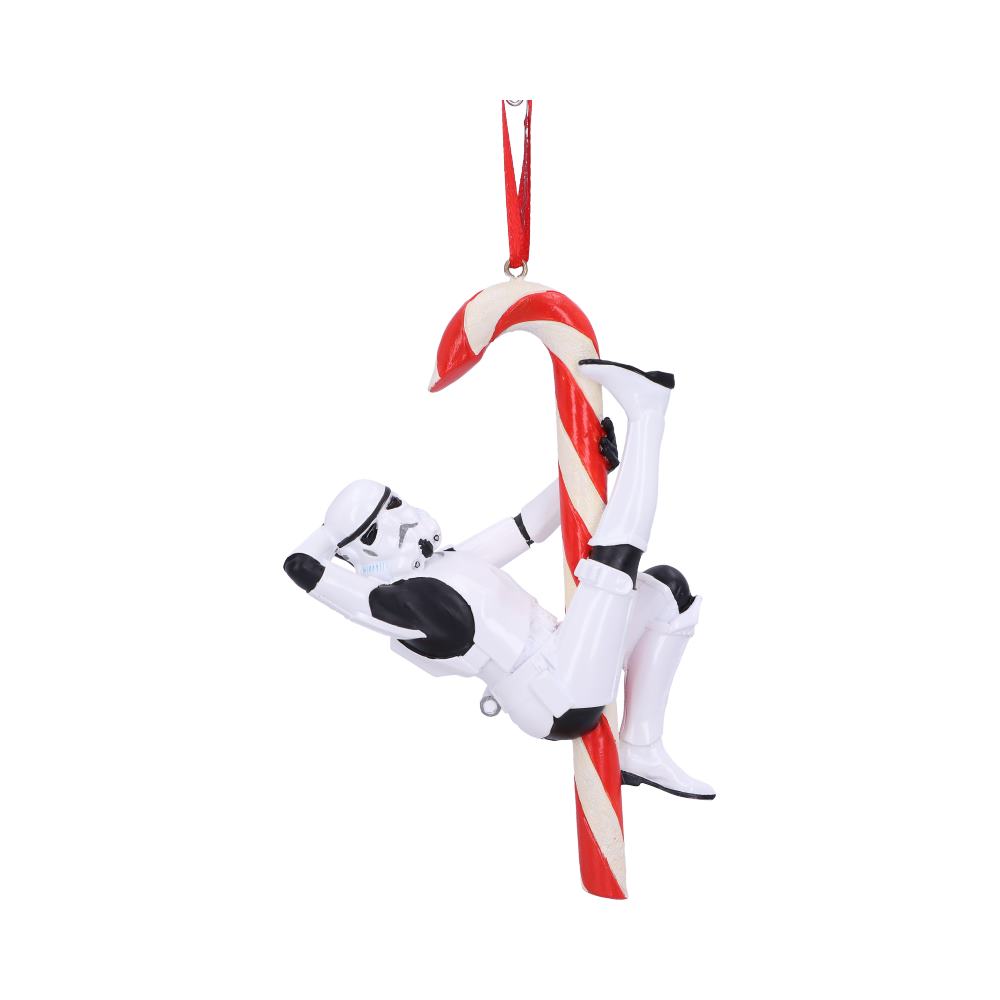 Original Stormtrooper Candy Cane Christmas Hanging Ornament, 12cm