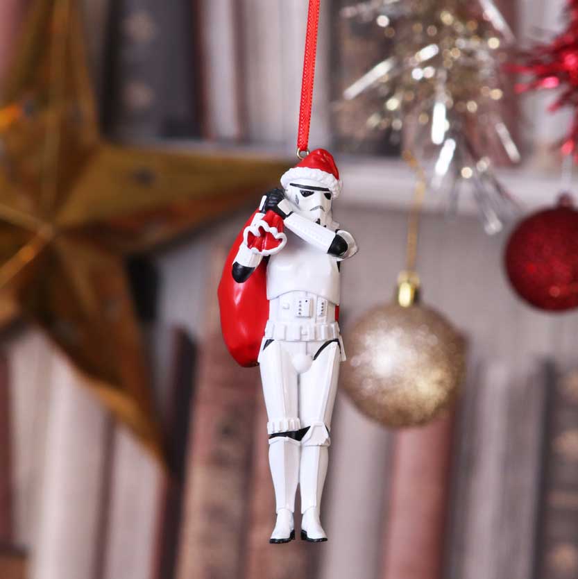 Stormtrooper Santa Sack Hanging Ornament 13cm | Nemesis Now