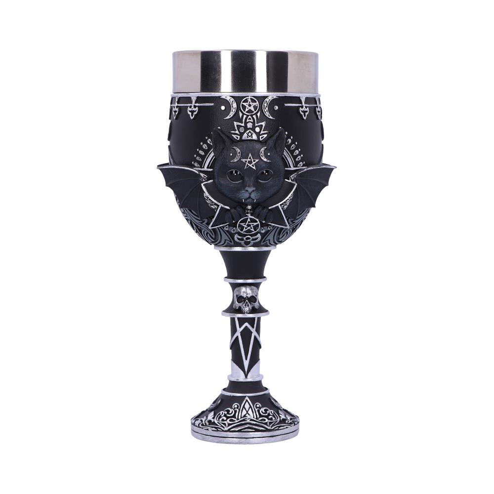 Malpuss Black Cat Gothic Goblet 19.5cm – Nemesis Now