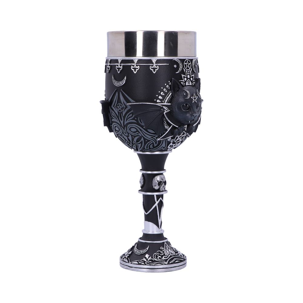 Malpuss Black Cat Gothic Goblet 19.5cm – Nemesis Now