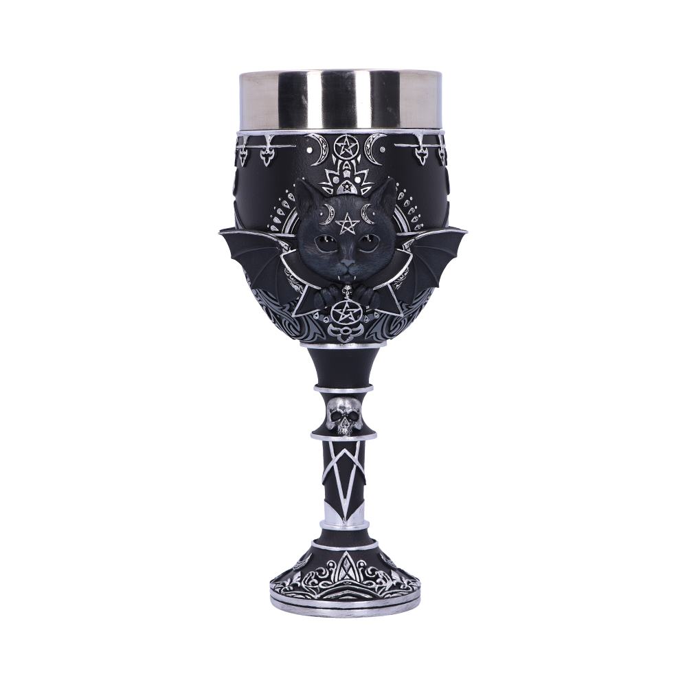 Malpuss Black Cat Gothic Goblet 19.5cm – Nemesis Now