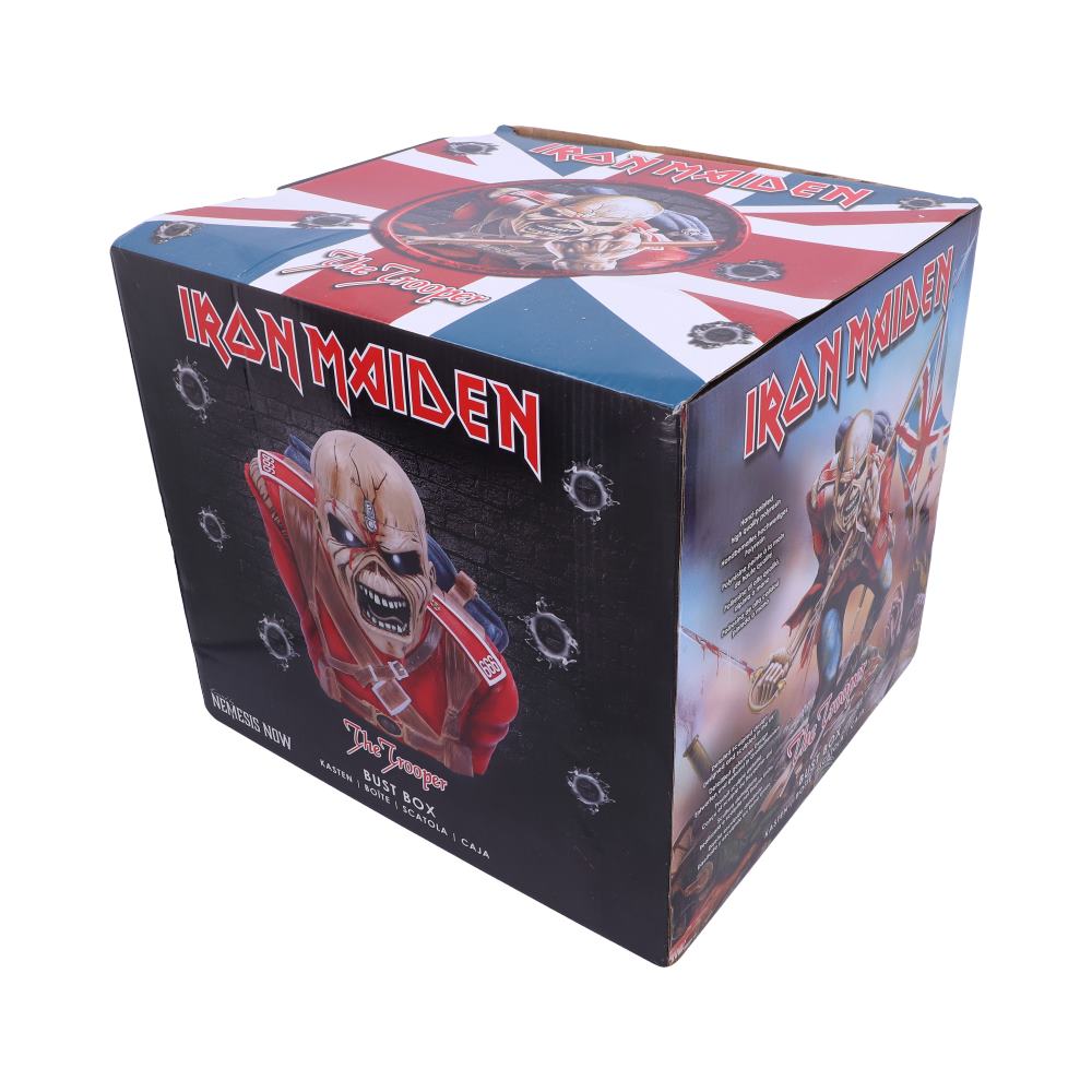 Iron Maiden The Trooper Bust Box, 26.5cm | Nemesis Now