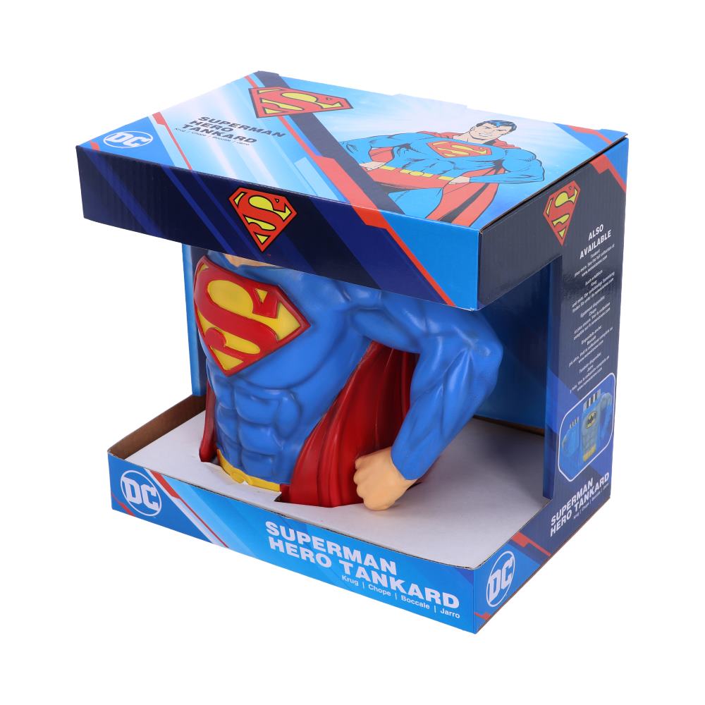 DC Superman Hero Resin Tankard, 16.3cm