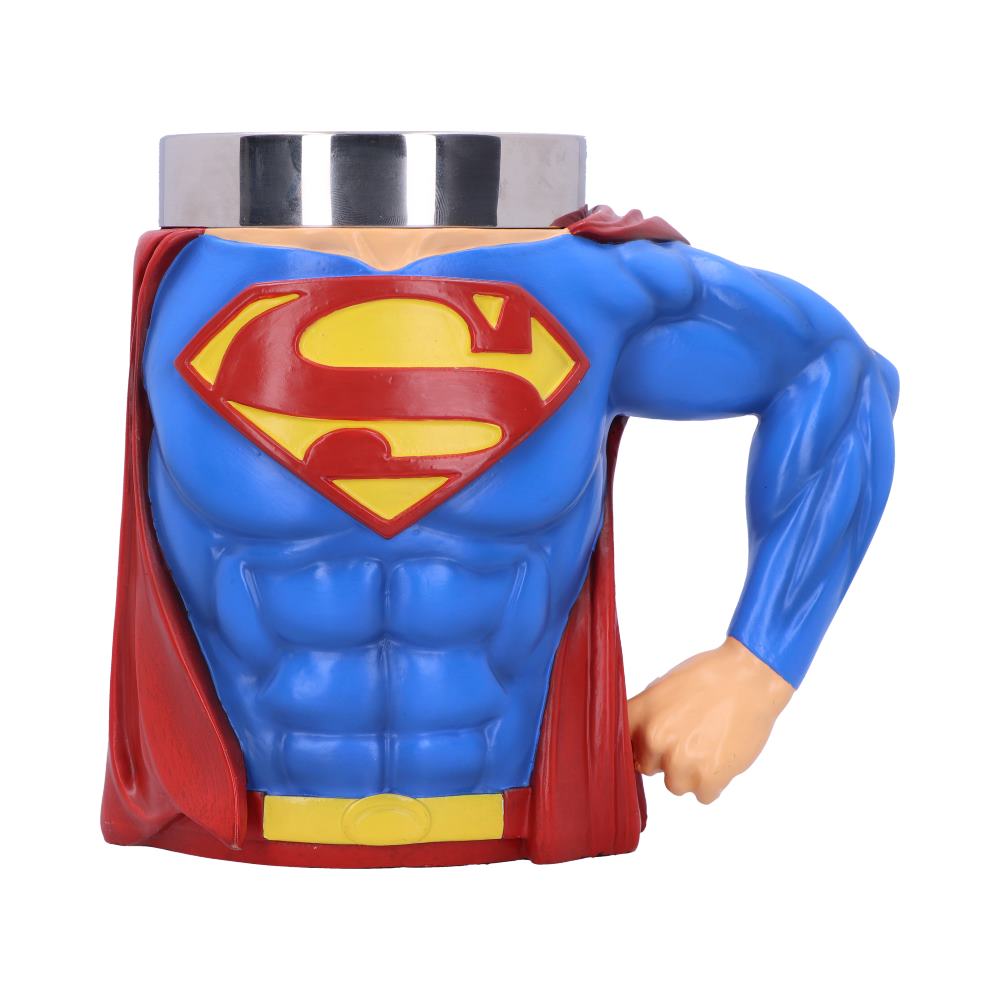 DC Superman Hero Resin Tankard, 16.3cm