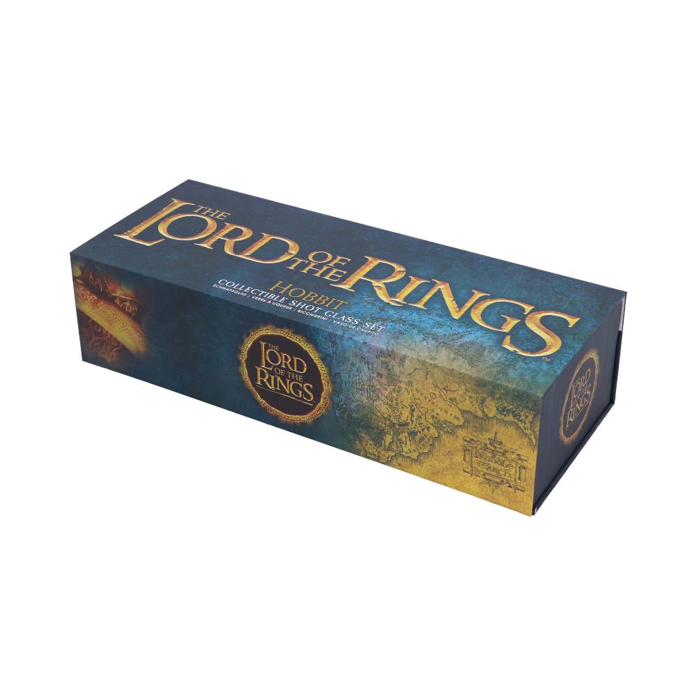 Lord of the Rings Hobbit Shot Glass Set – 4 Collectibles in Gift Box