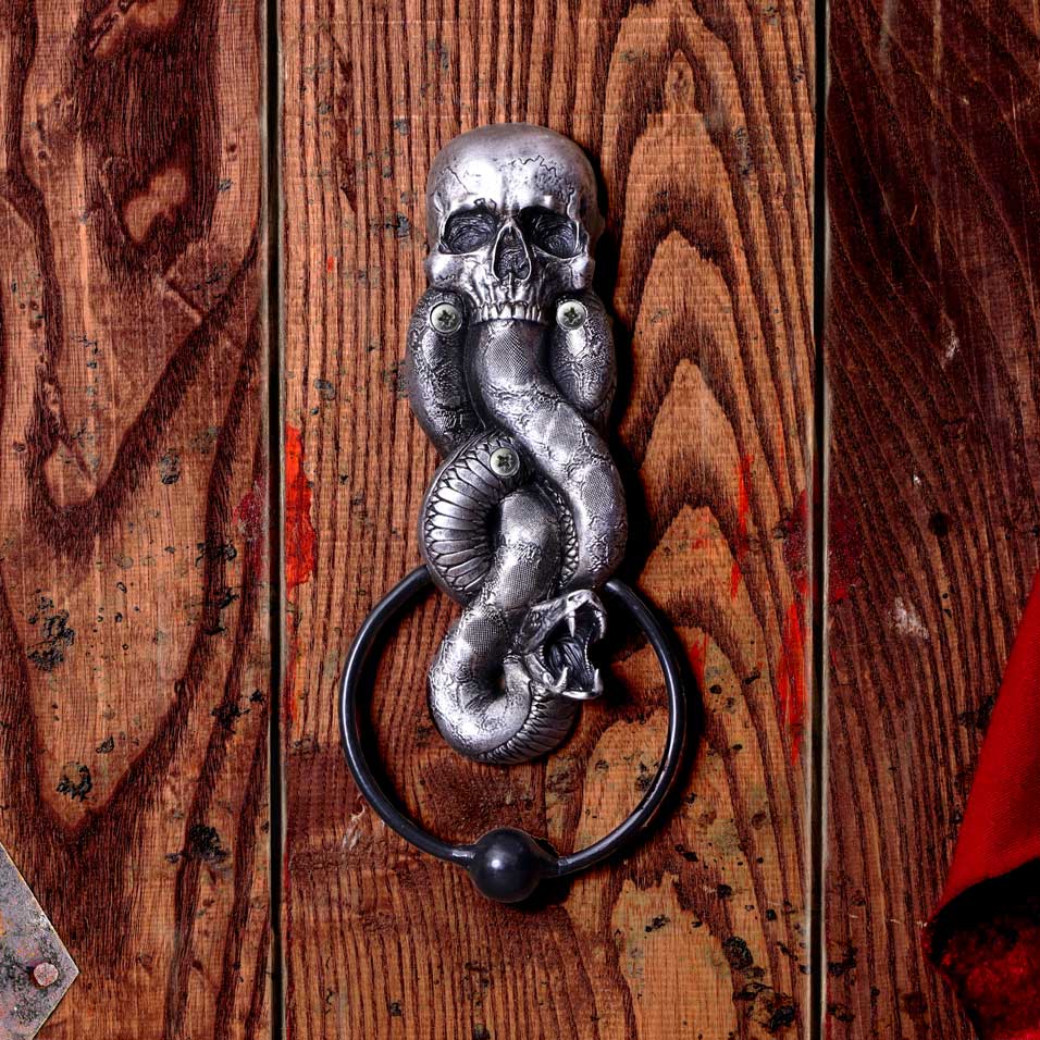 Harry Potter The Dark Mark Door Knocker 23cm – Officially Licensed Silver Resin Plaque