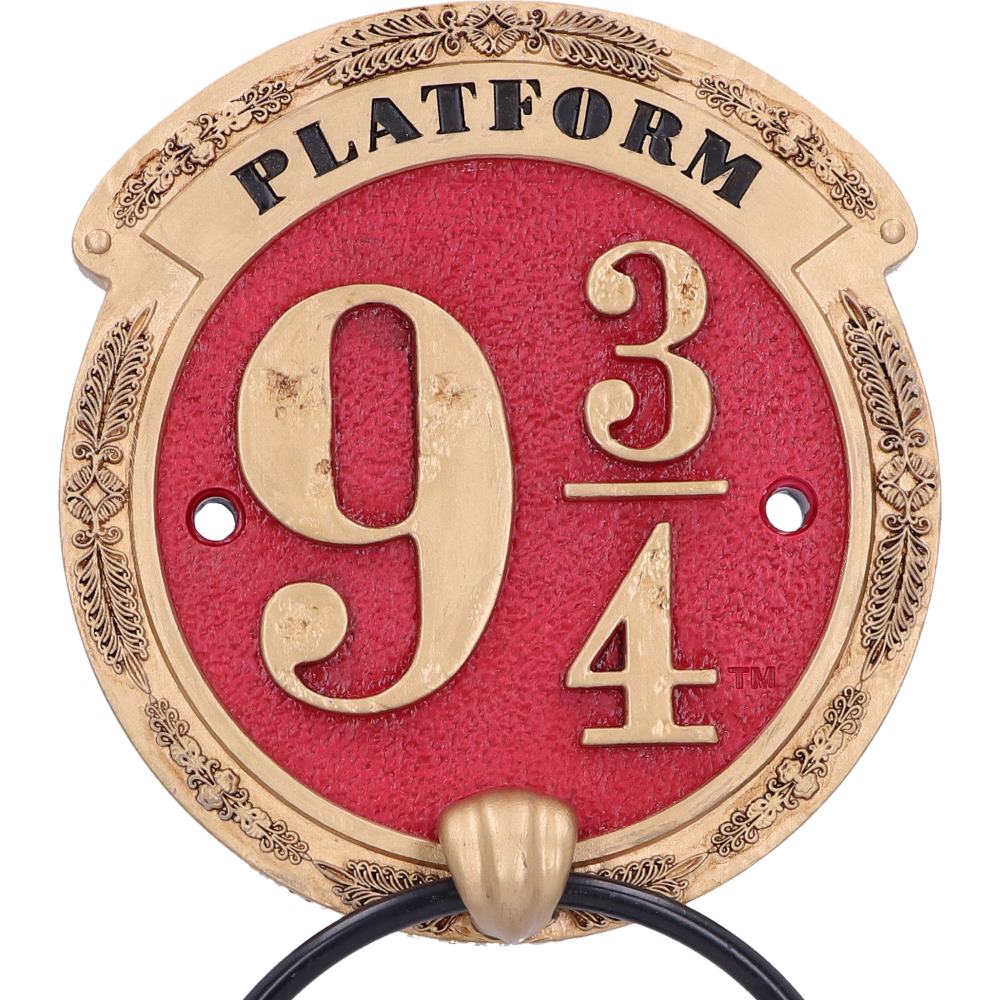 Harry Potter Platform 9 3/4 Door Knocker 21.5cm – Officially Licensed Red Resin Plaque