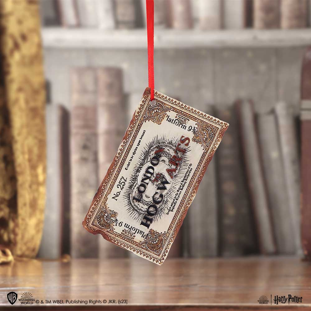 Harry Potter Hogwarts Express Ticket Christmas Ornament 9.5cm