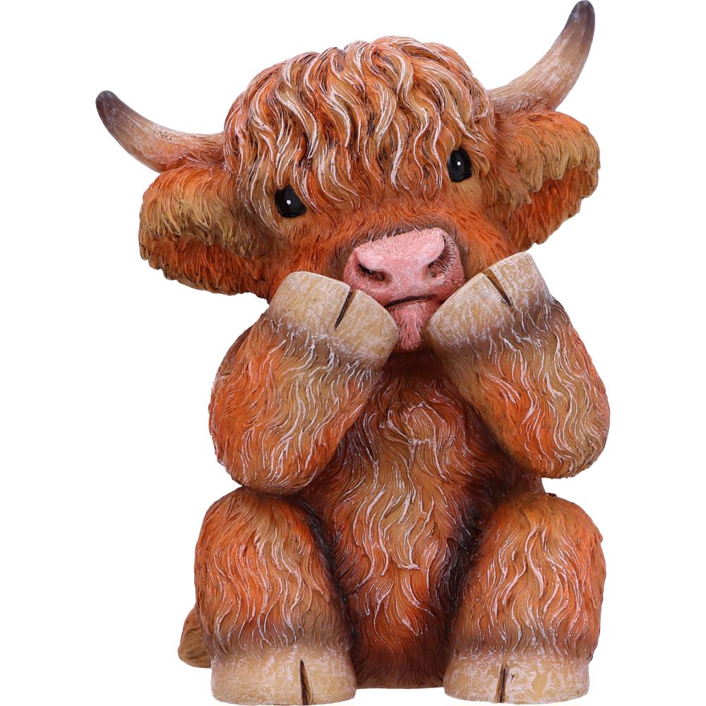 Nemesis Now Three Wise Highland Cows Figurine Set – 9.6cm