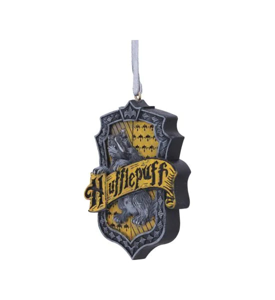 Harry Potter Hufflepuff Crest Hanging Ornament 8cm – Officially Licensed