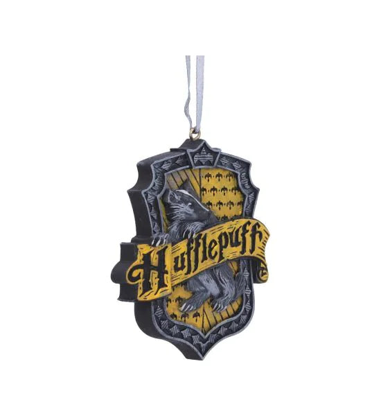 Harry Potter Hufflepuff Crest Hanging Ornament 8cm – Officially Licensed