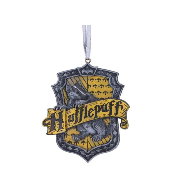 Harry Potter Hufflepuff Crest Hanging Ornament 8cm – Officially Licensed