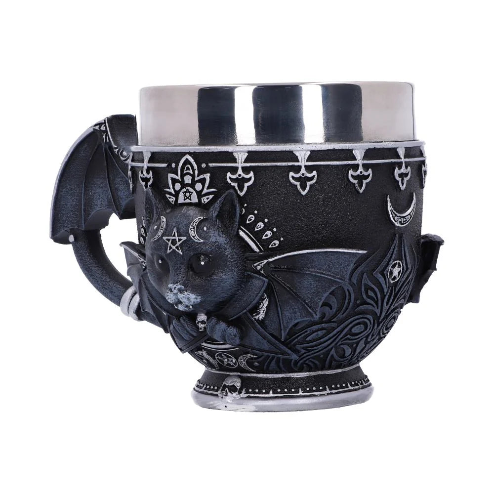 Malpuss Gothic Black Cat Cup 11cm – Nemesis Now Pinkys Up
