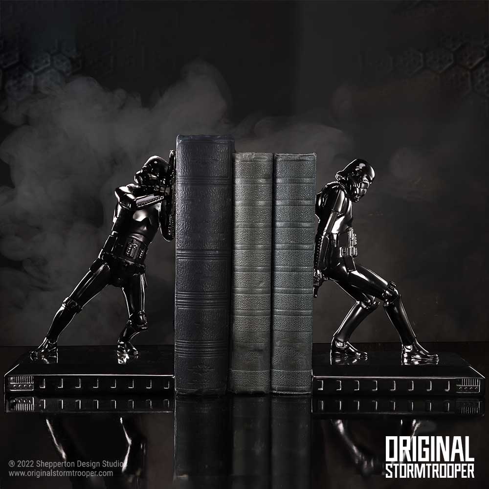Original Stormtrooper Shadow Resin Bookends, 26.5cm