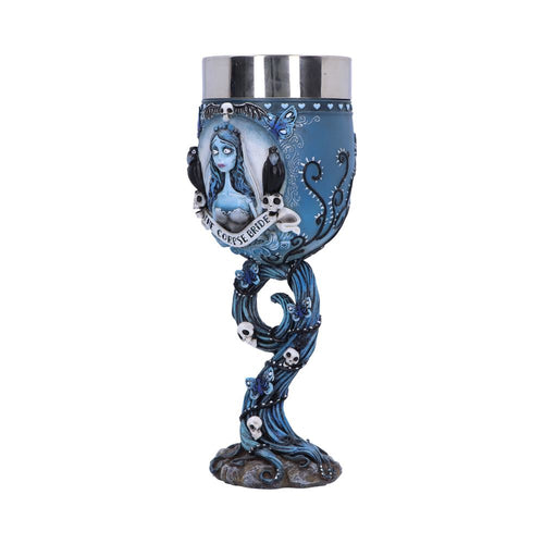 Corpse Bride Emily Goblet | Official Tim Burton Gothic Drinkware | Nemesis Now 20.6cm
