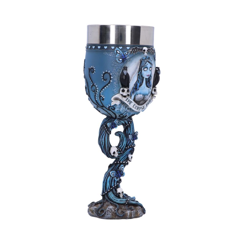 Corpse Bride Emily Goblet | Official Tim Burton Gothic Drinkware | Nemesis Now 20.6cm