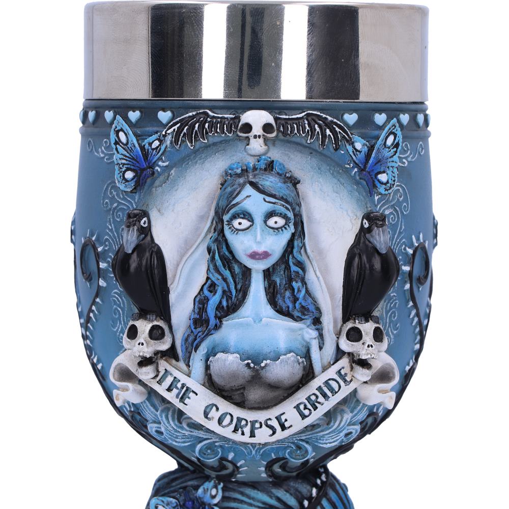 Corpse Bride Emily Goblet | Official Tim Burton Gothic Drinkware | Nemesis Now 20.6cm