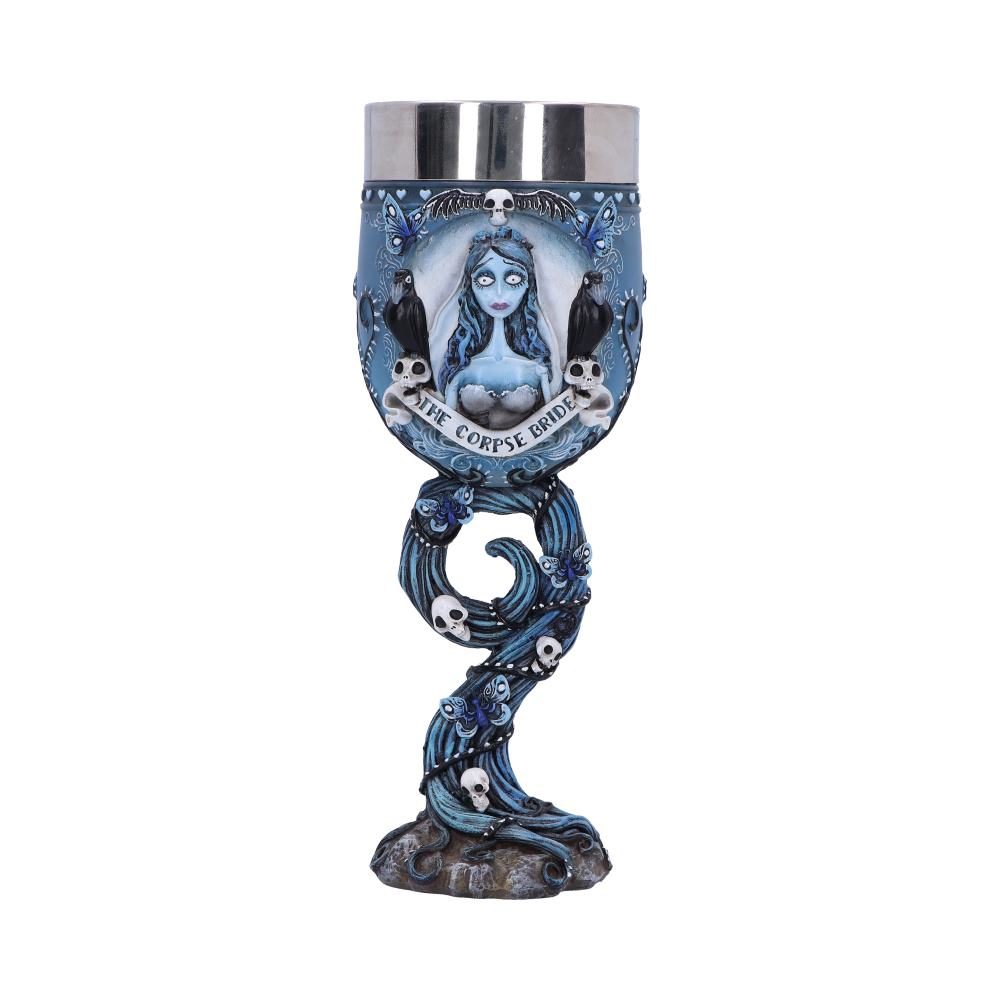 Corpse Bride Emily Goblet | Official Tim Burton Gothic Drinkware | Nemesis Now 20.6cm