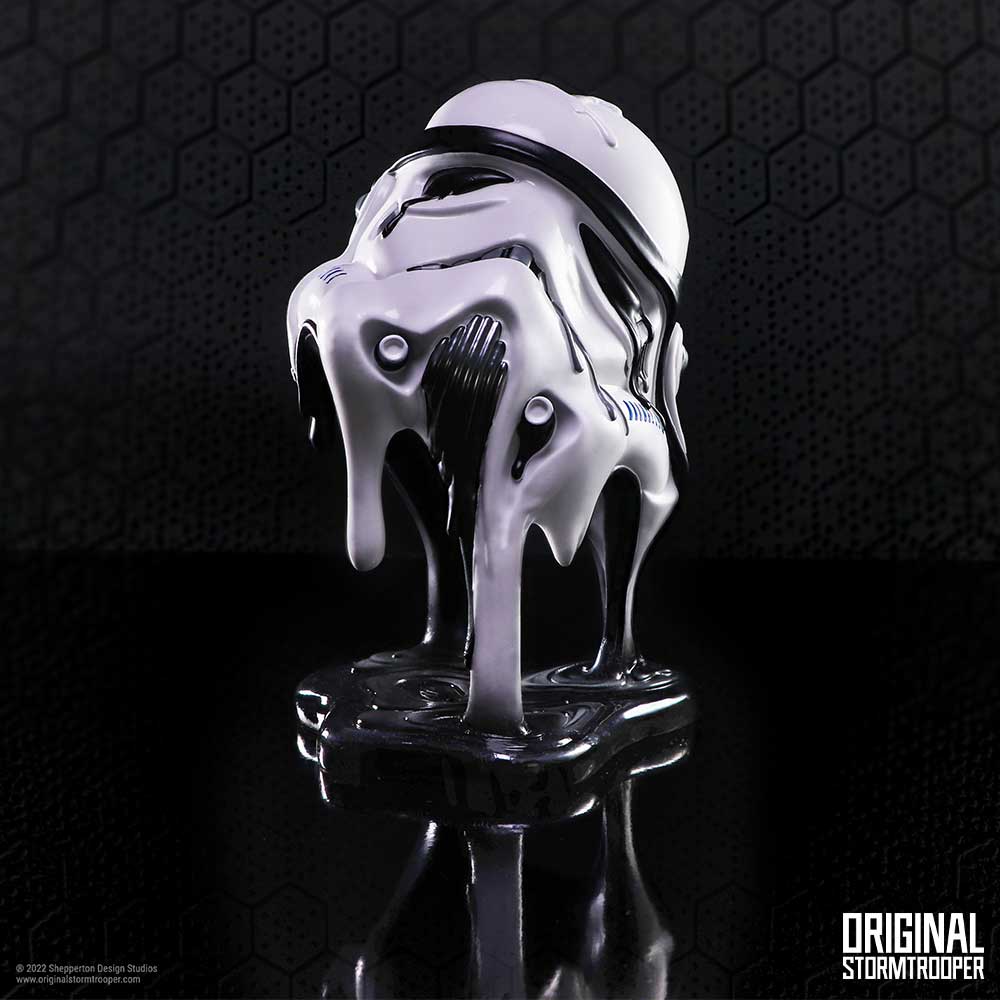 Original Stormtrooper Too Hot to Handle Melting Helmet Ornament, 23cm