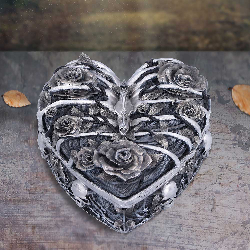 Gothic Caged Heart Trinket Box 10.5cm | Nemesis Now