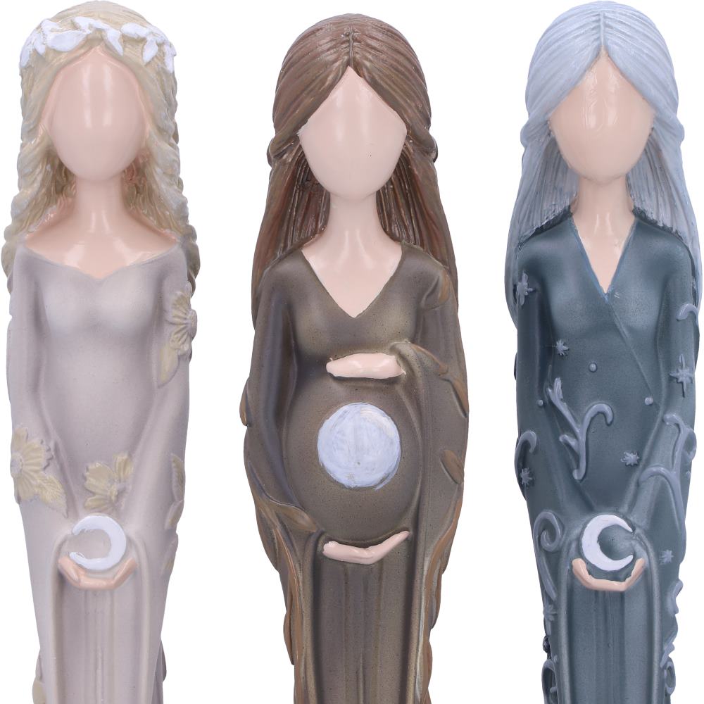 Maiden Mother Crone Triple Goddess Figurine Set 15cm | Nemesis Now