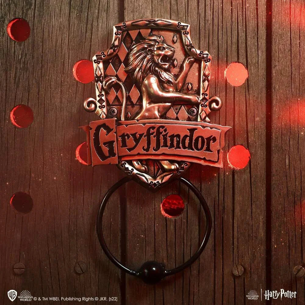 Harry Potter Gryffindor Door Knocker 24.5cm – Officially Licensed Bronze Resin Plaque