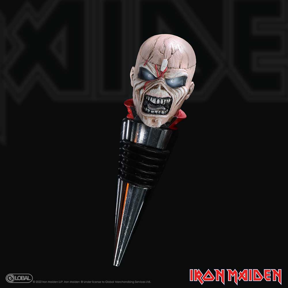 Iron Maiden Eddie The Trooper Bottle Stopper 10cm | Nemesis Now
