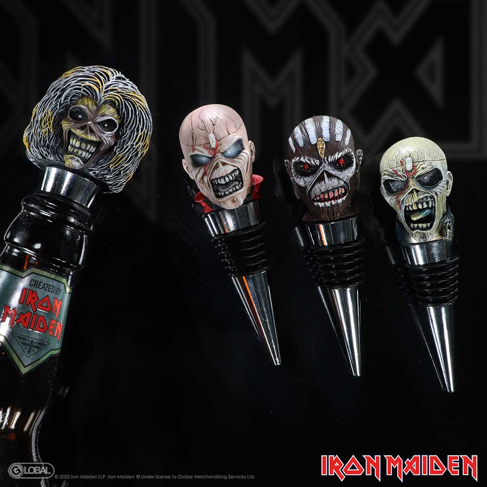 Iron Maiden Eddie The Trooper Bottle Stopper 10cm | Nemesis Now