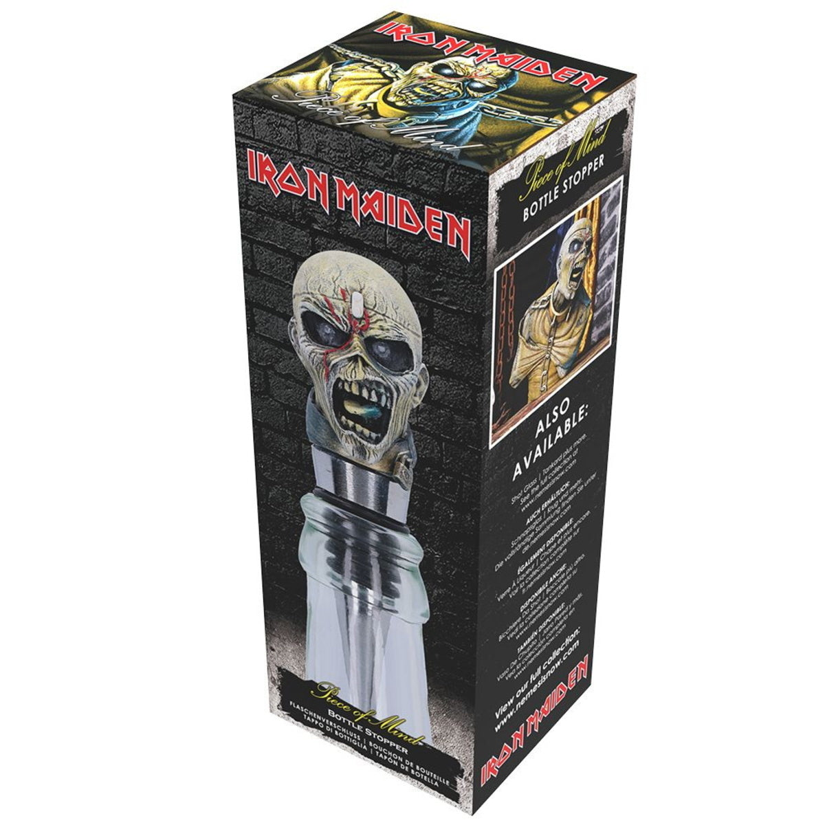 Iron Maiden Piece of Mind Bottle Stopper, 10cm | Nemesis Now