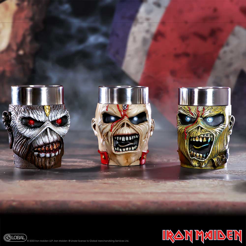 Official Iron Maiden Eddie Shot Glass Set 9cm