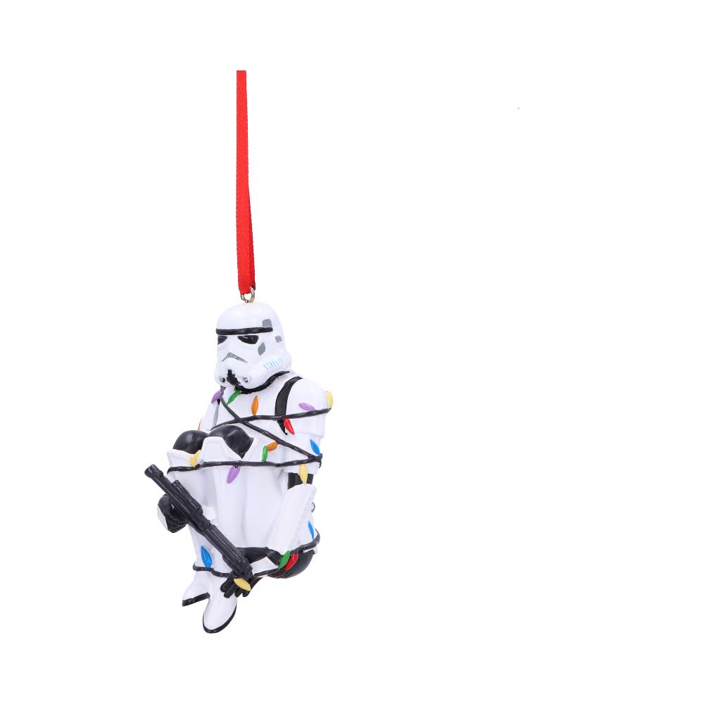 Original Stormtrooper In Fairy Lights Hanging Ornament, 9cm