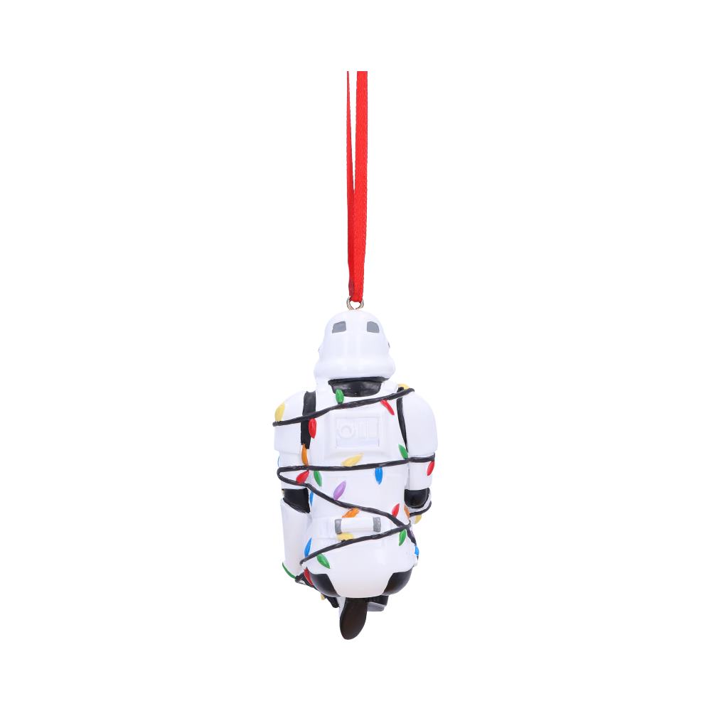 Original Stormtrooper In Fairy Lights Hanging Ornament, 9cm