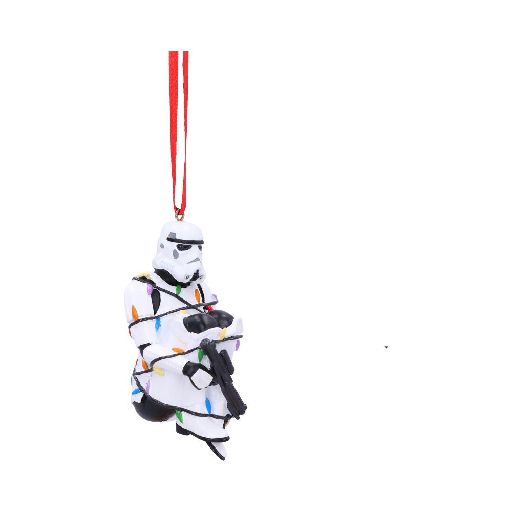 Original Stormtrooper In Fairy Lights Hanging Ornament, 9cm