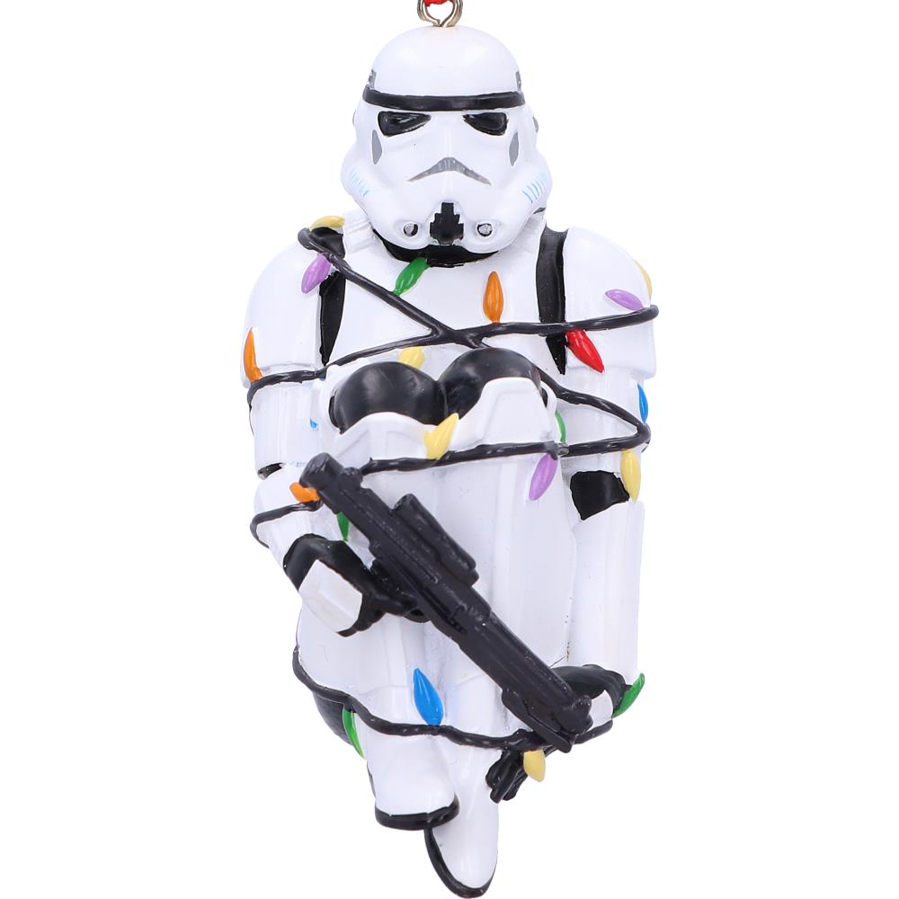 Original Stormtrooper In Fairy Lights Hanging Ornament, 9cm