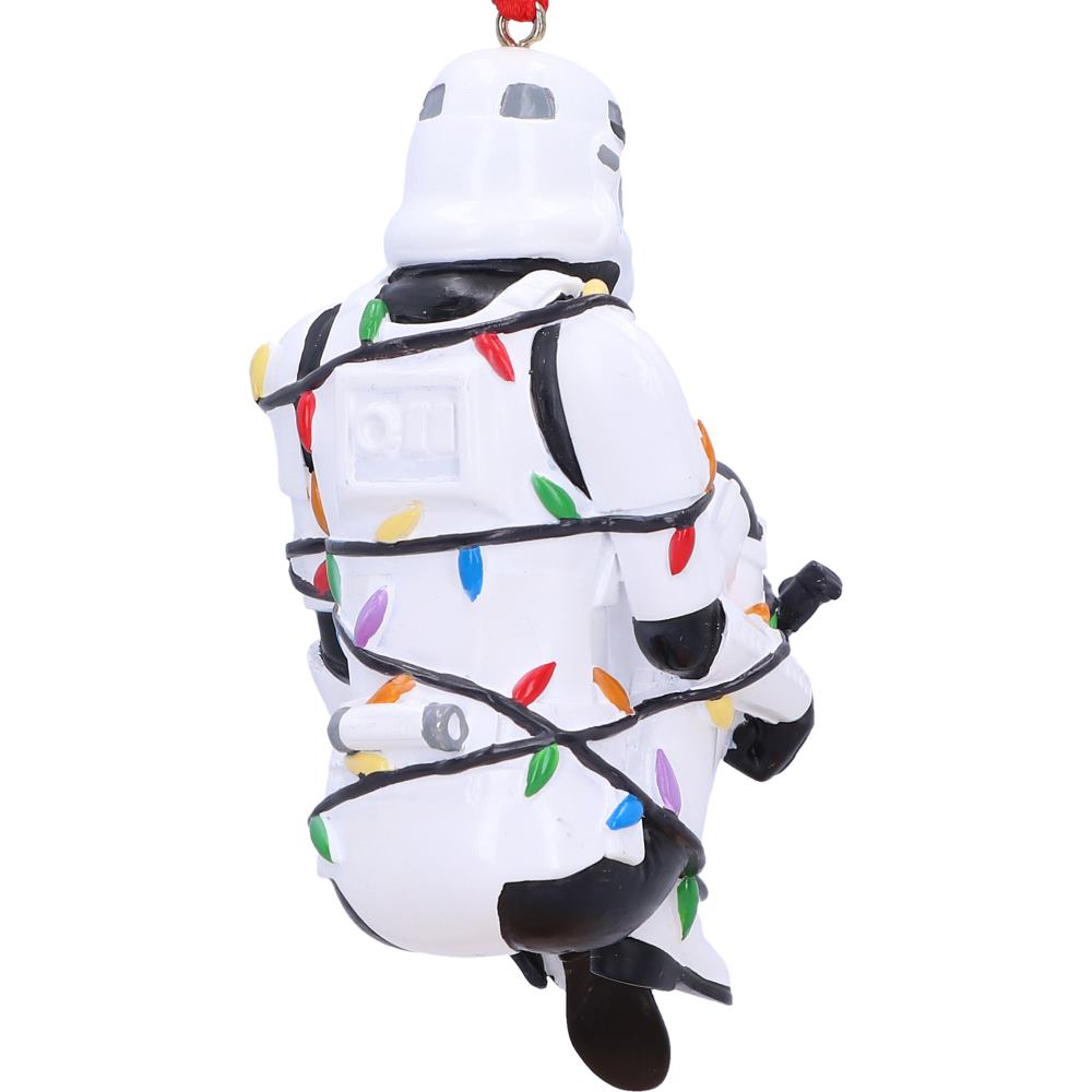 Original Stormtrooper In Fairy Lights Hanging Ornament, 9cm