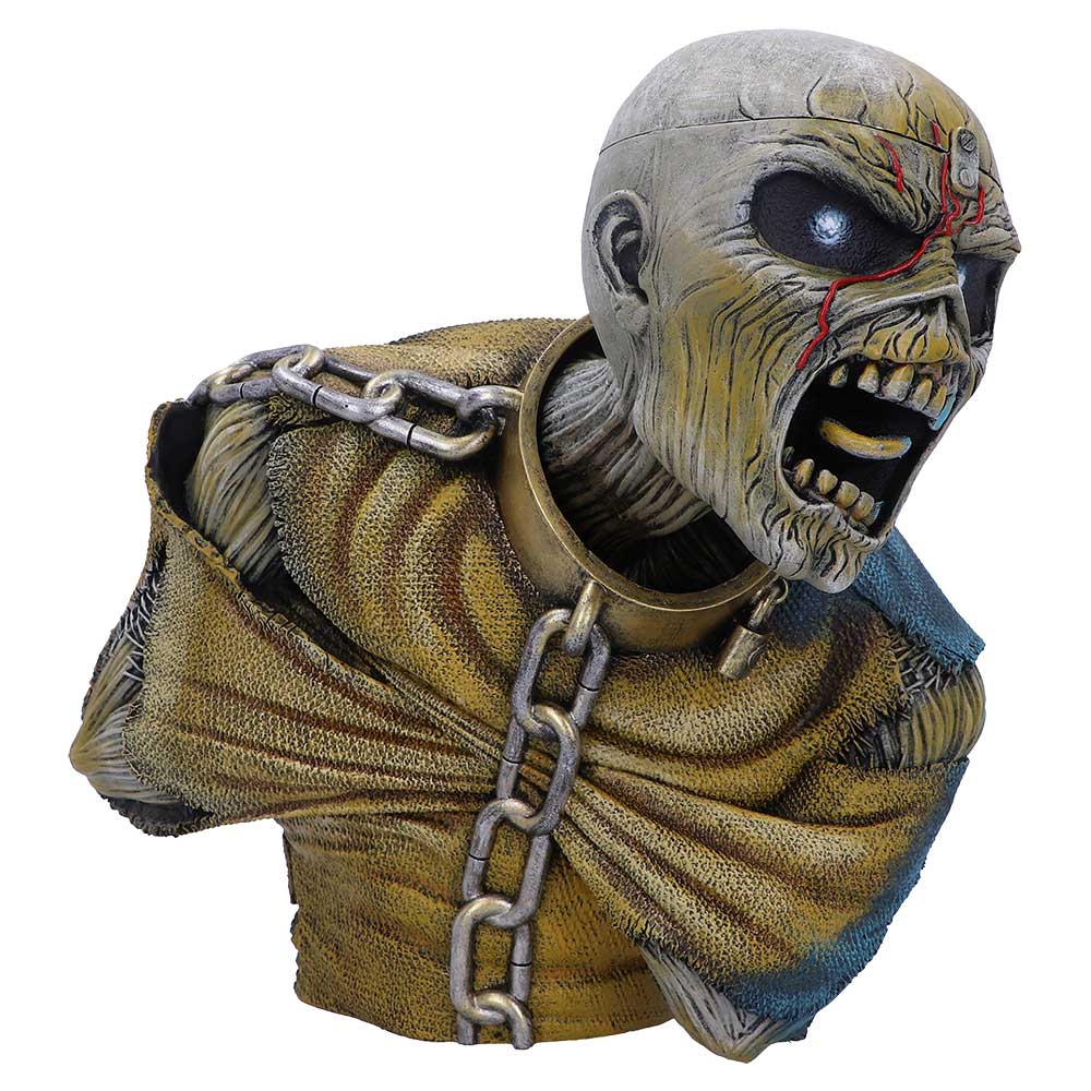 Iron Maiden Piece of Mind Eddie Bust Box Small 12cm – Officially Licensed
