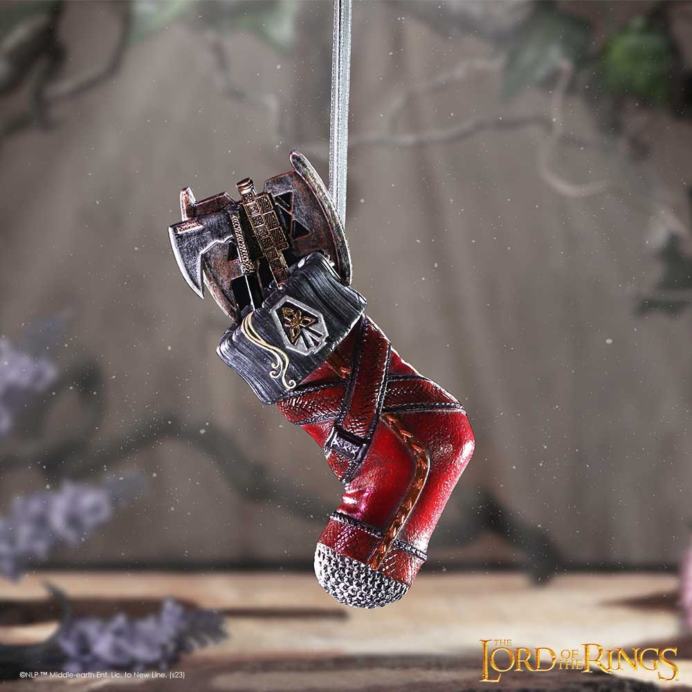 Lord of the Rings Gimli Christmas Stocking Ornament, 8.7cm