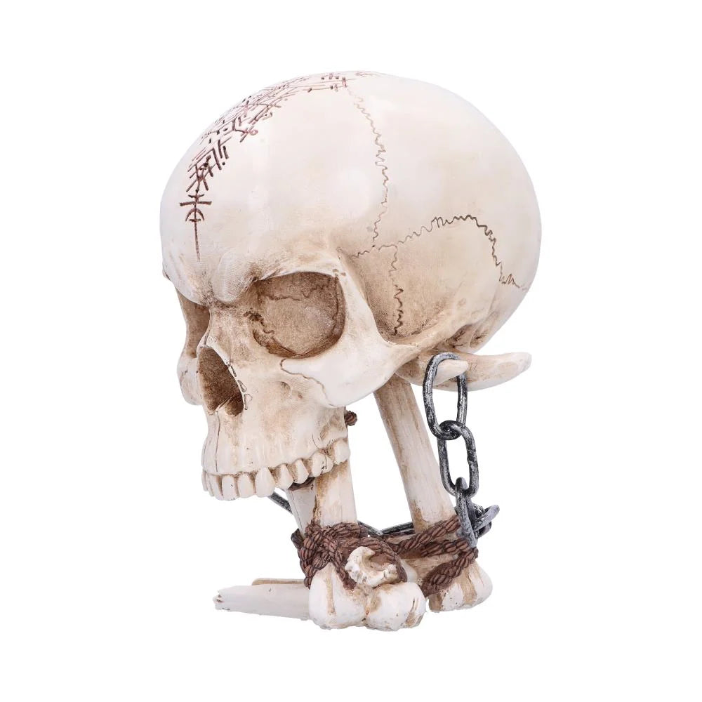 The Reckoning Gothic Skull Ornament with Chains 14.5cm
