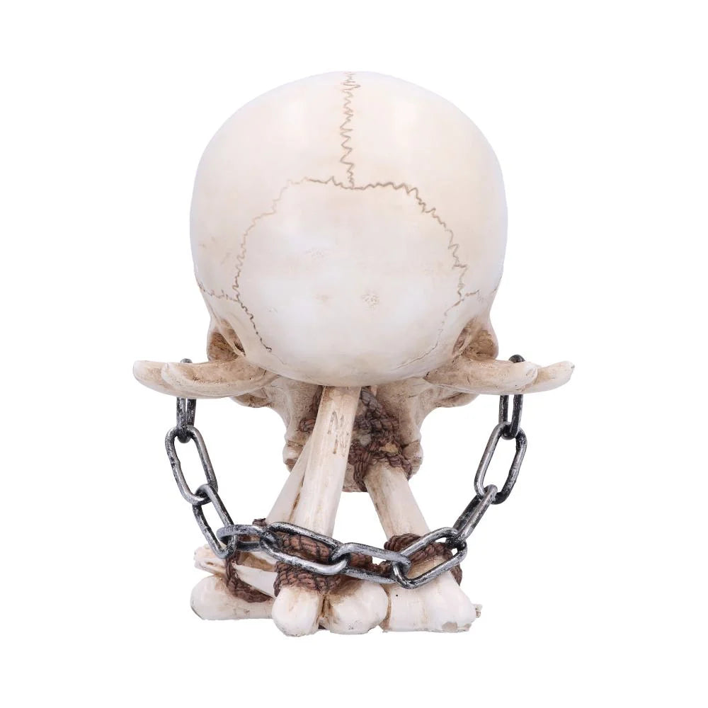 The Reckoning Gothic Skull Ornament with Chains 14.5cm