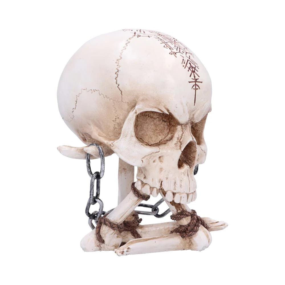 The Reckoning Gothic Skull Ornament with Chains 14.5cm