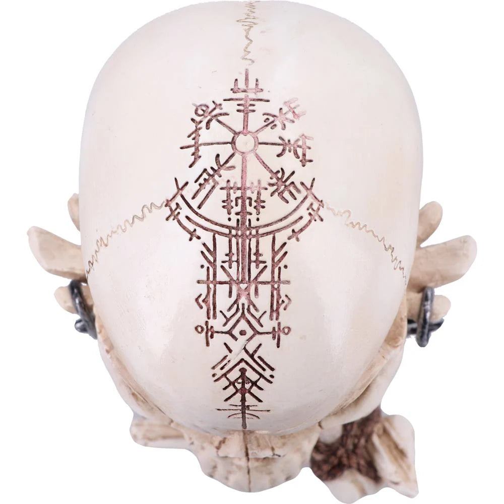 The Reckoning Gothic Skull Ornament with Chains 14.5cm