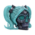 Drop Dead Gorgeous Cute and Cosmic Witchy Skull Figurine, 19.5cm