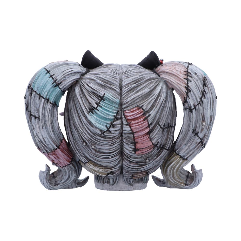 Drop Dead Gorgeous Pins and Needles Franken-Doll Skull, 20.5cm