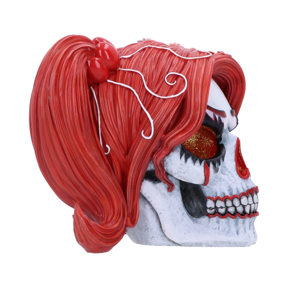 Drop Dead Gorgeous Cackle and Chaos Clown Skull Figurine, 19cm